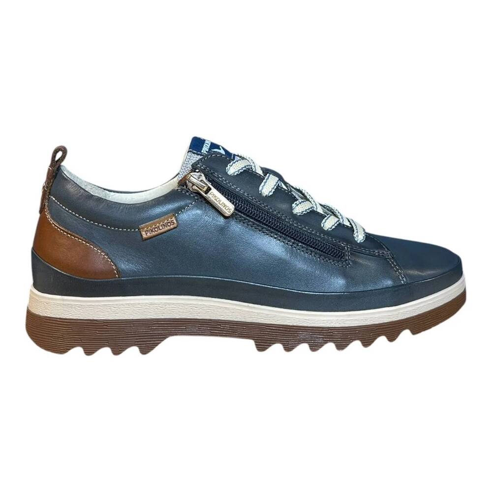 NEW PIKOLINOS women's vigo w3w leather sneakers in ocean